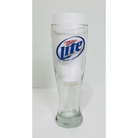 Miller Beer Glasses   One 16 Oz Miller Lite   One 12 Ounce Miller High Life - Picture 2 of 6